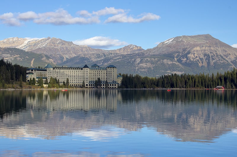 The iconic Fairmont Chateau Lake Louise