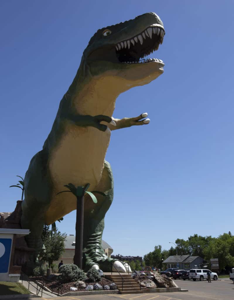 The World's Largest Dinosaur in Drumheller, Alberta.