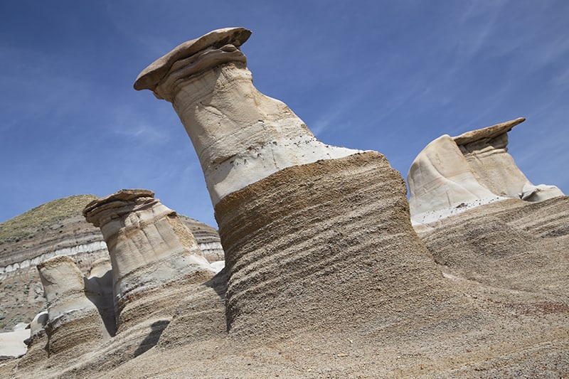 Hoodoos outside of Drumheller, Alberta