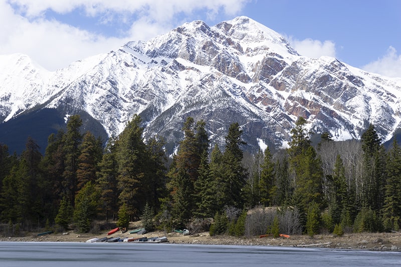 Pyramid Mountain in Jasper National Park