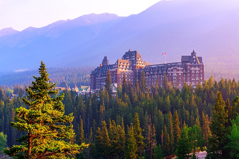 The iconic Banff Springs Hotel