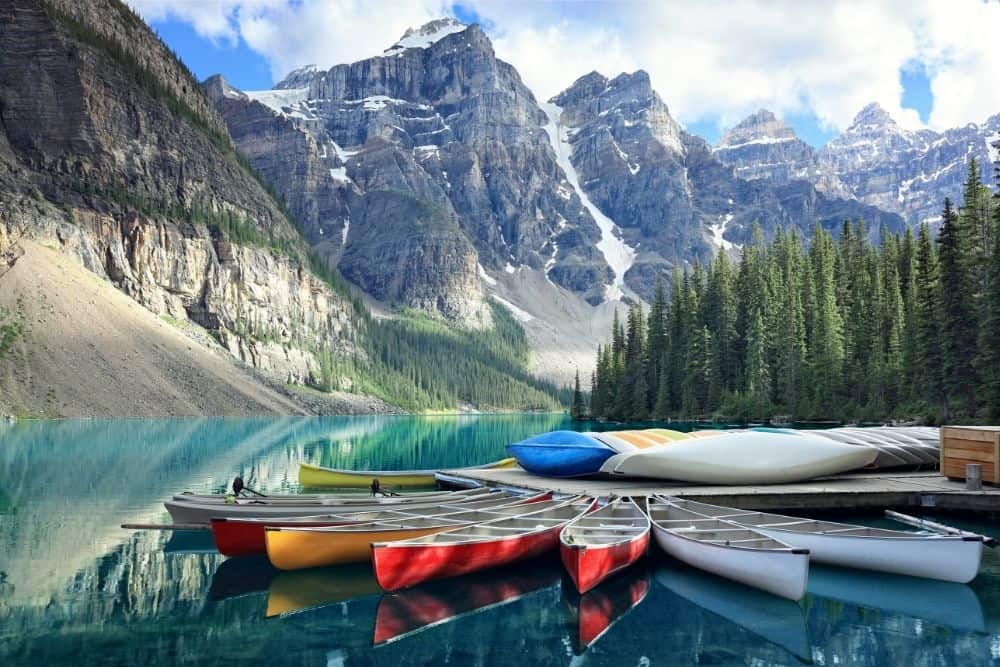 Morraine Lake in Alberta