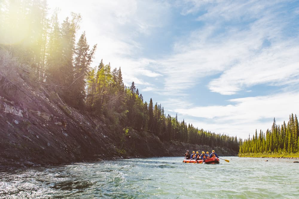 A day trip from Calgary - add some excitement with a Mukwah Rafting Tour on the Panther River near Sundre