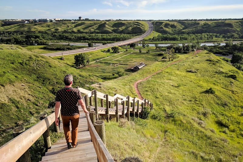 Stairs in the Coulees at Lethbridge, Alberta