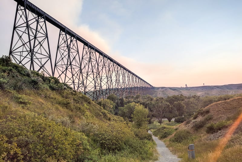 Train Bridge in Lethbridge, Alberta