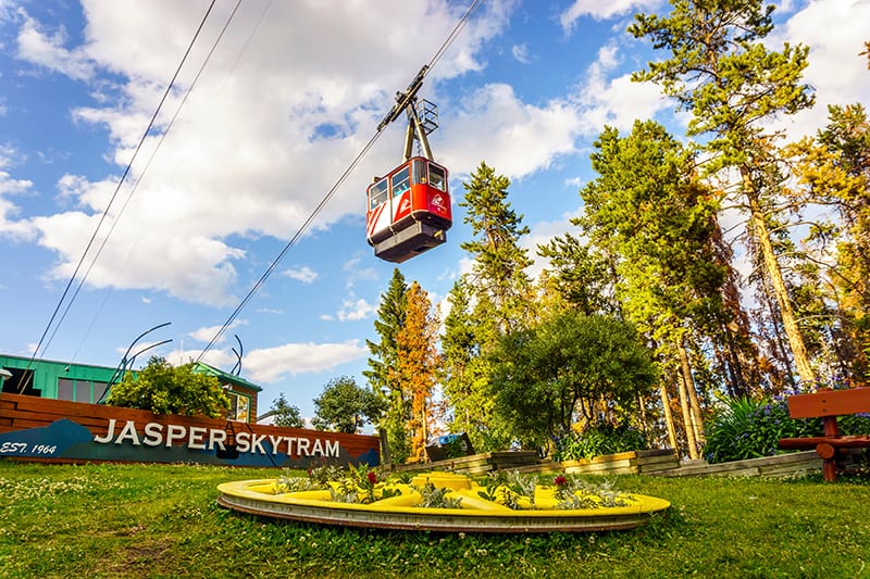 Start your hike in Jasper by riding the Jasper Skytram