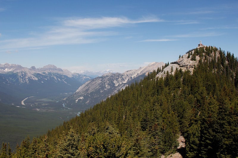 On top of Sulphur Mountain in Banff National Park