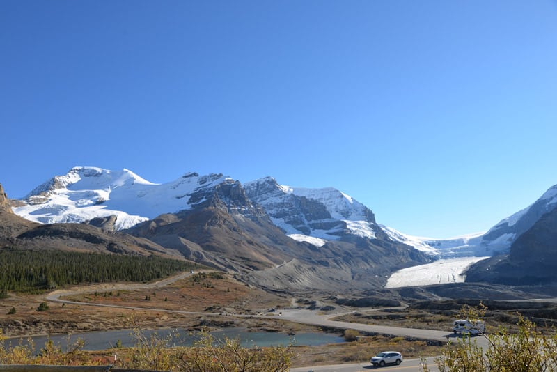 View of the Icefields Parkway