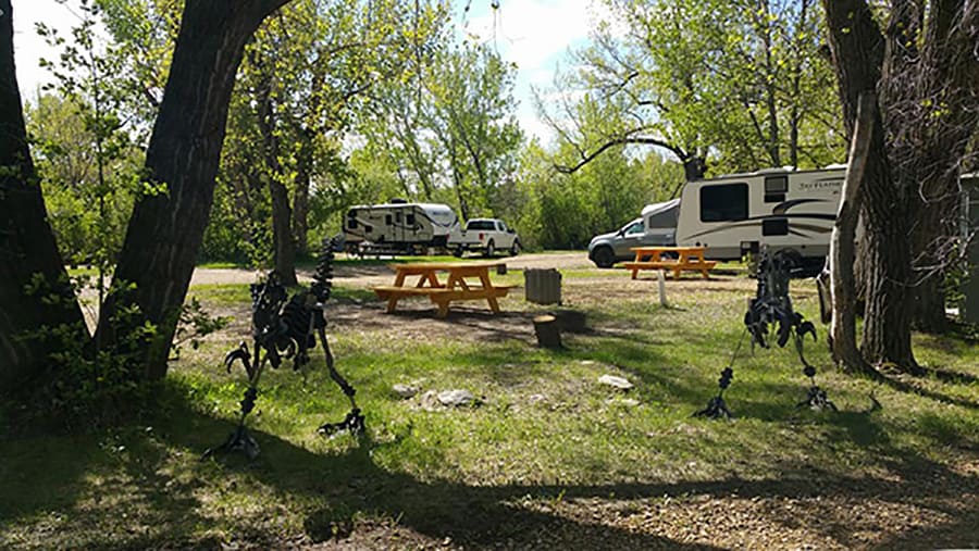 Campsites at the 11 Bridges Campground