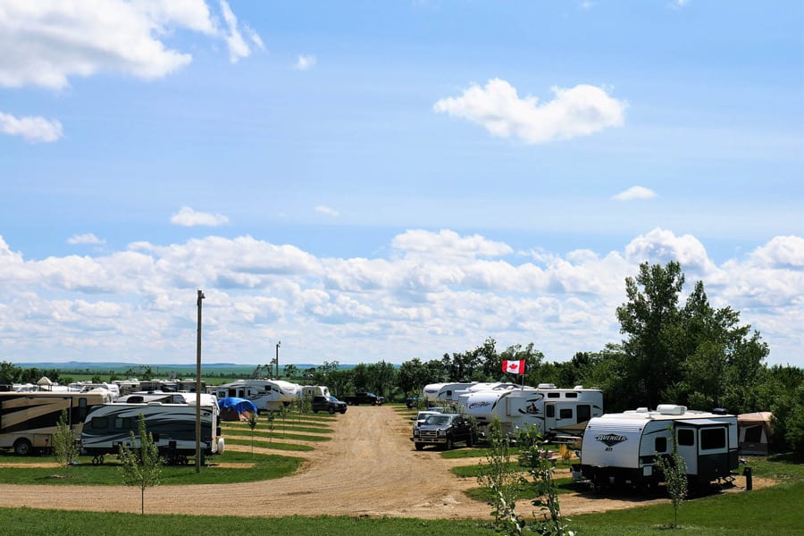 Campsites at the Horseshoe Canyon Campground