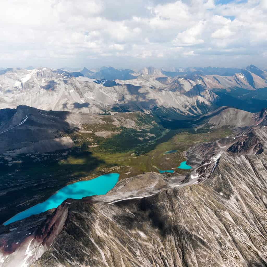 Aerial view of Jasper National Park