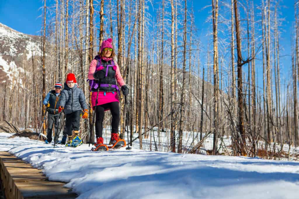 Snowshoeing in Waterton Lakes National Park