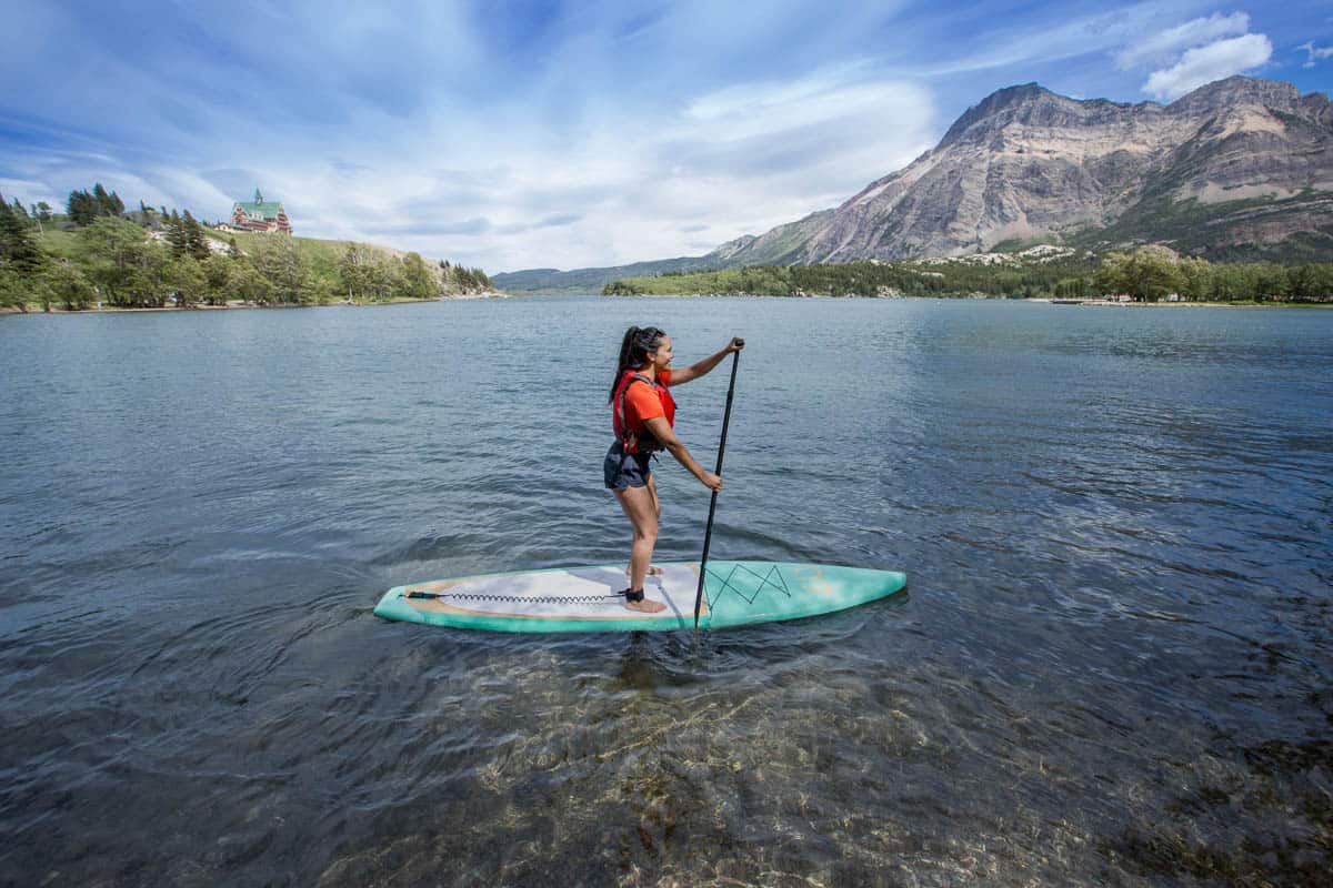 Standup Paddle boarding in Waterton