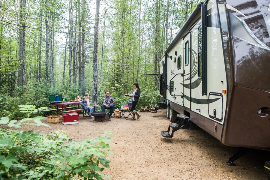 Camping in Lesser Slave Lake Provincial Park