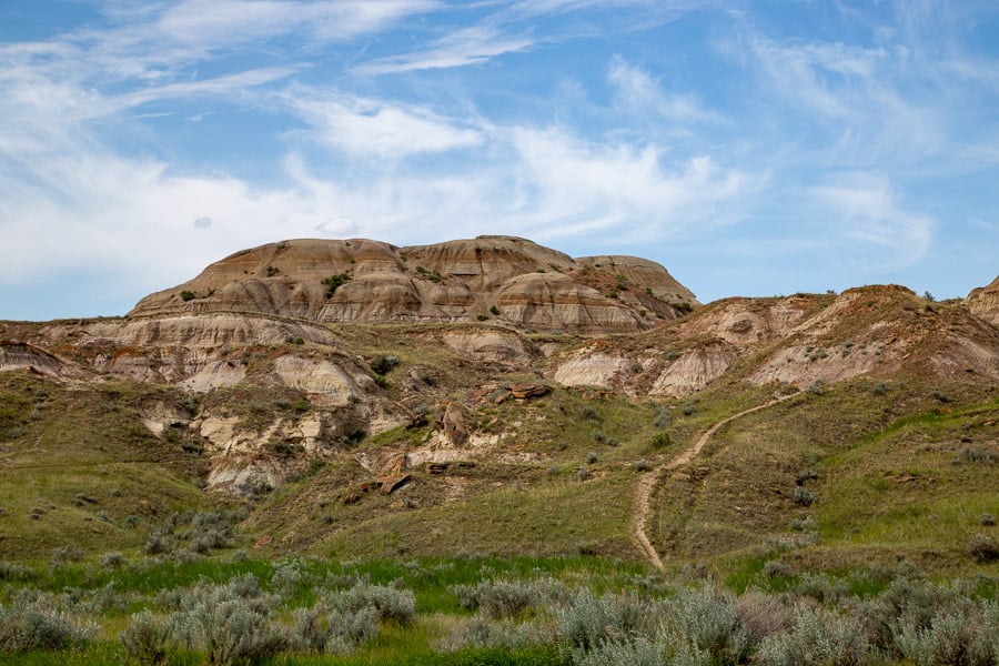 The terrain of Dinosaur Provincial Park, Alberta
