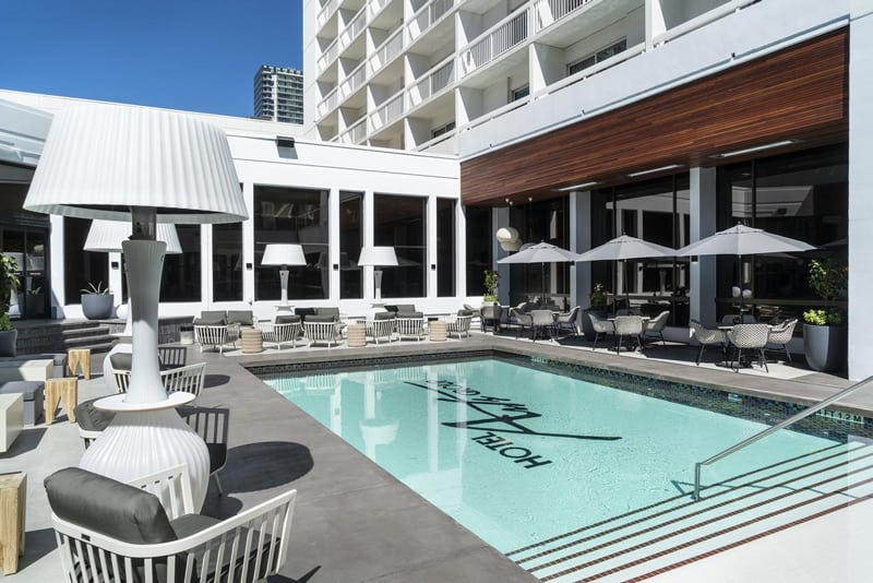 The pool at Hotel Arts Calgary