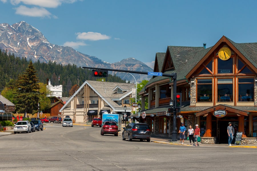 A view of downtown Jasper, Alberta