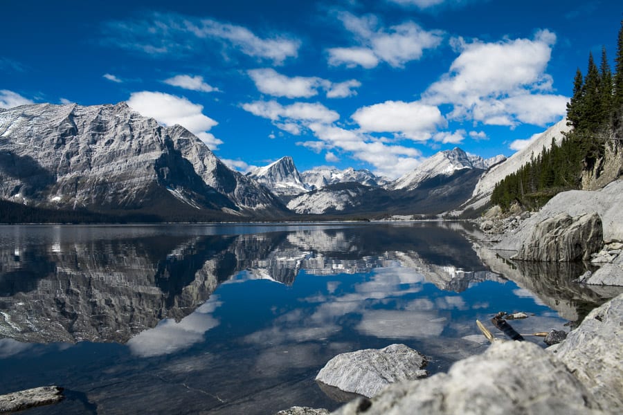 A view of Upper Kananaskis Lake, Alberta