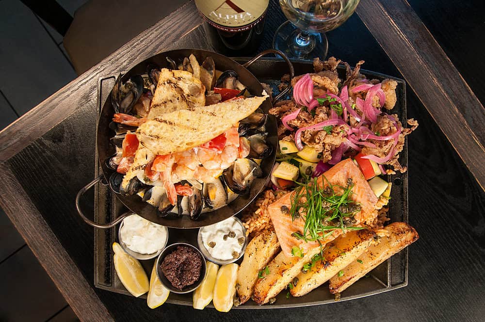 Seafood Platter from Balkan Restaurant Banff