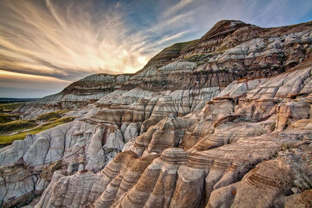 Il paesaggio unico del Parco Provinciale dei Dinosauri