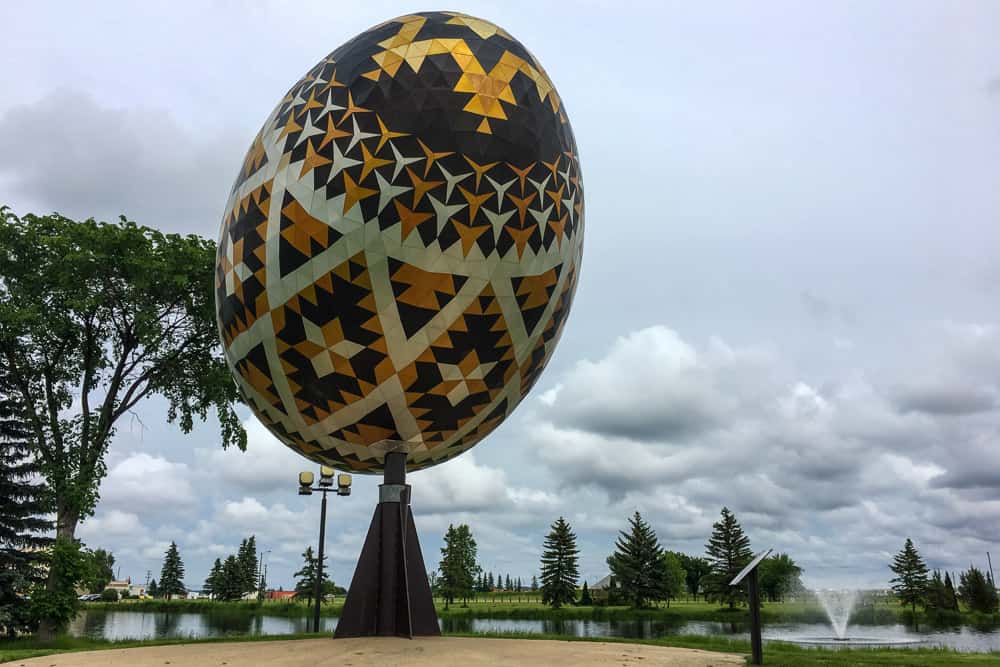 Giant Pysanka in Vegreville