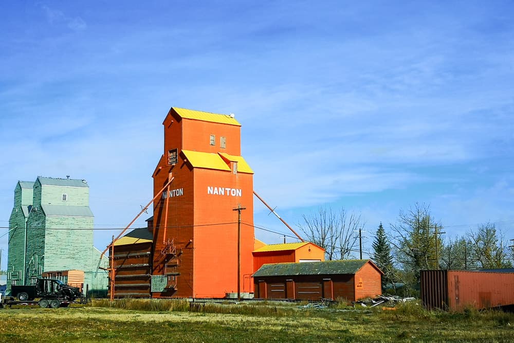 Grain elevator in Nanton, Alberta