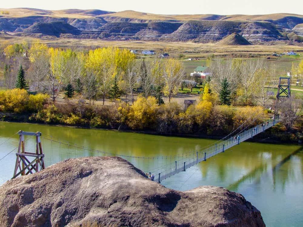 Rosedale Suspension Bridge in Drumheller