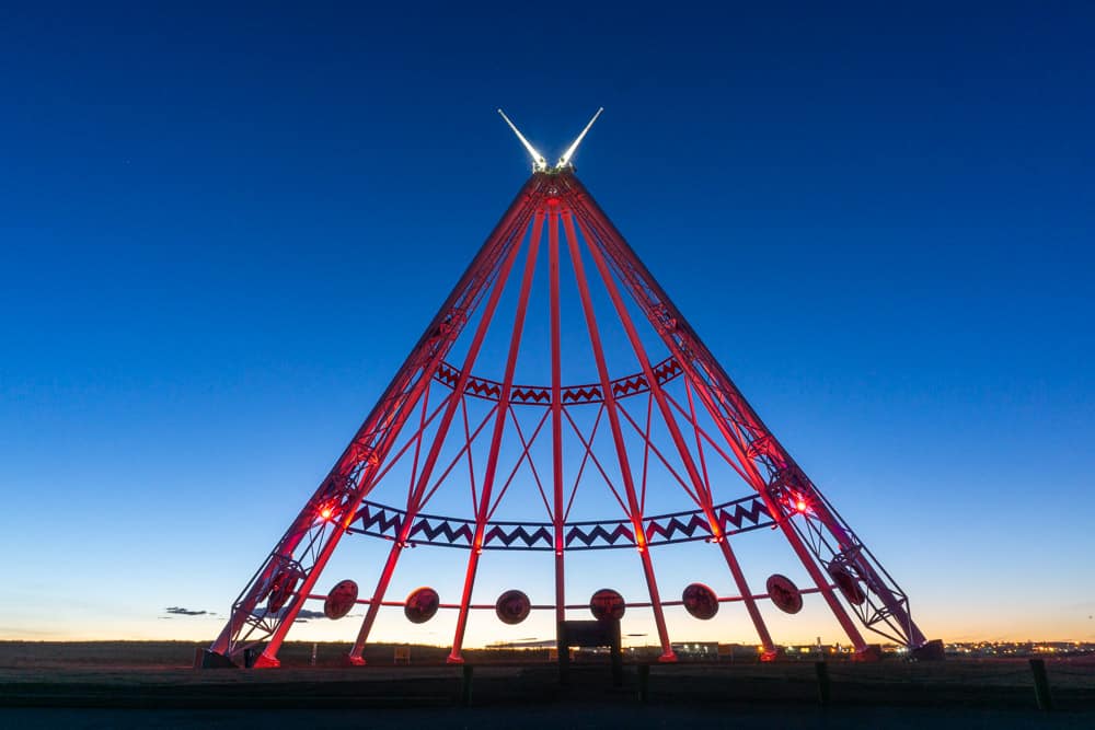 The Saamis Tepee in Medicine Hat, Alberta