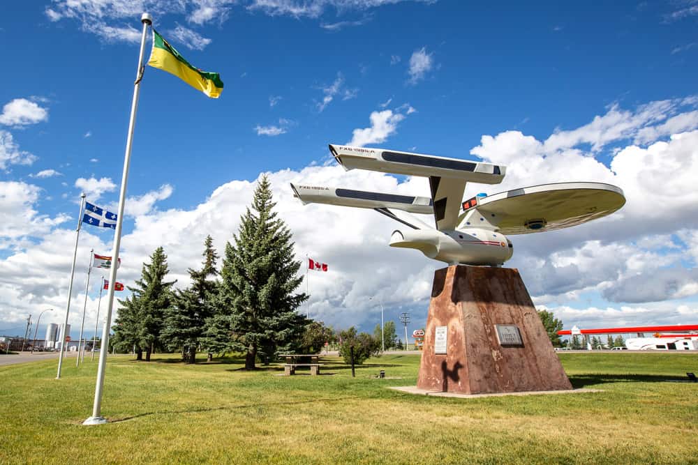 The Starship Enterprise at the Vulcan Museum in Vulcan, Alberta