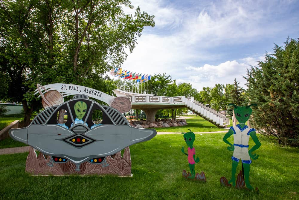 UFO Landing Pad in St Paul, Alberta