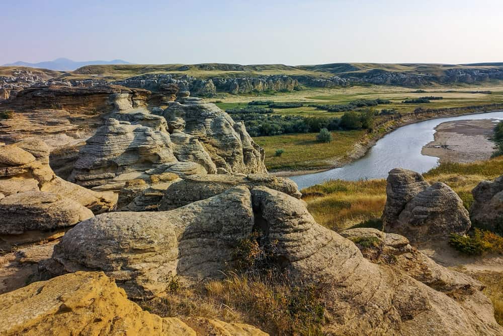 ancient human head badlands guardian