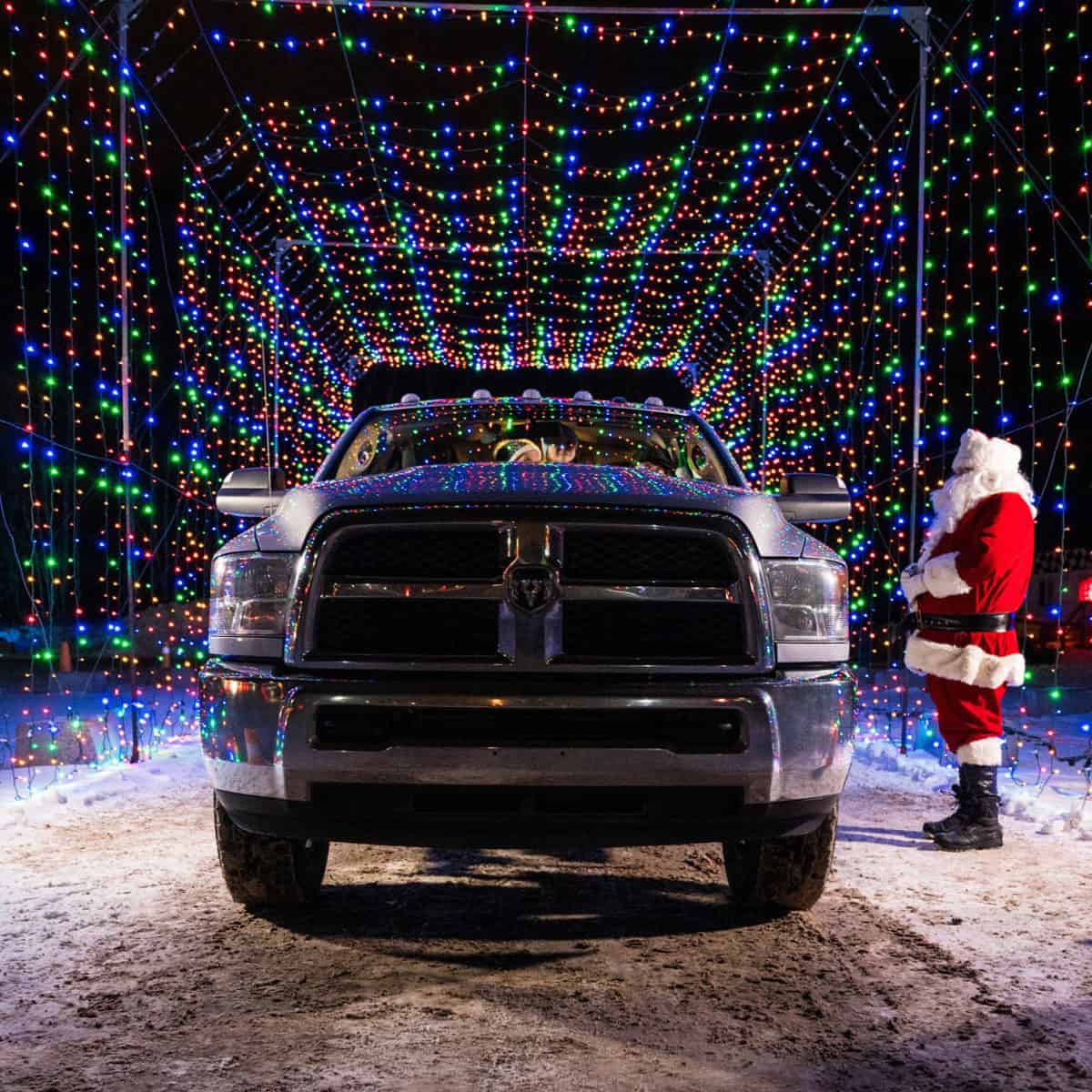Santa makes an appearance at Magic of Lights Edmonton