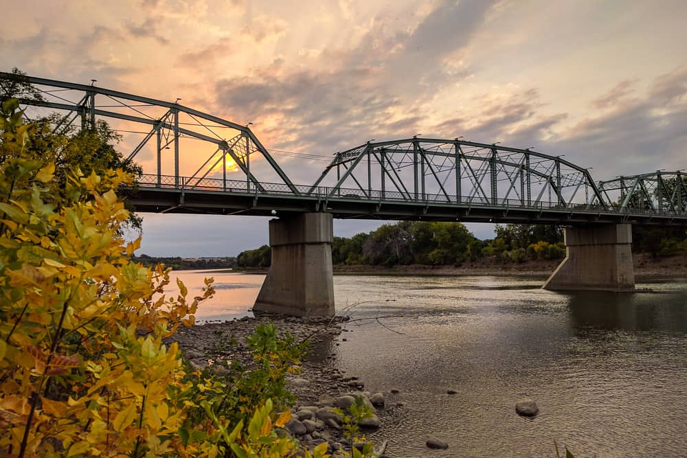 Finlay bridge in Medicine Hat, Alberta