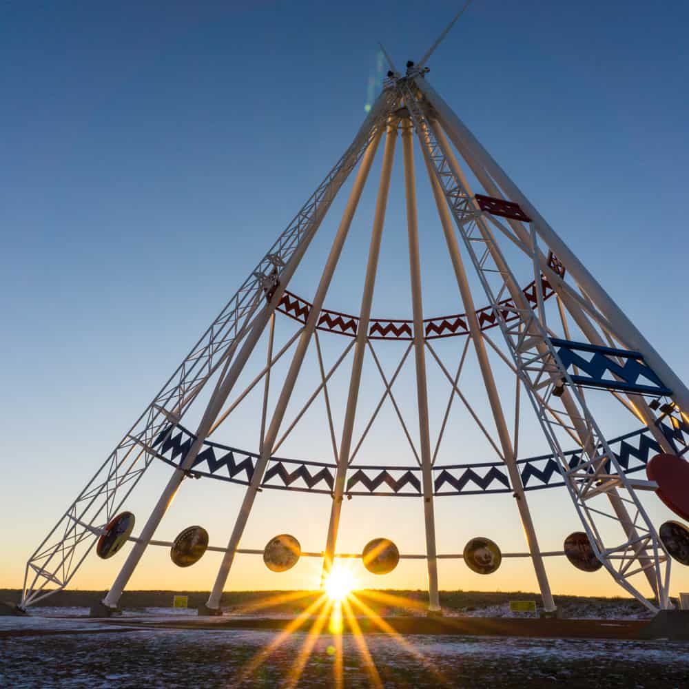 The World's largest teepee in Medicine Hat, Alberta