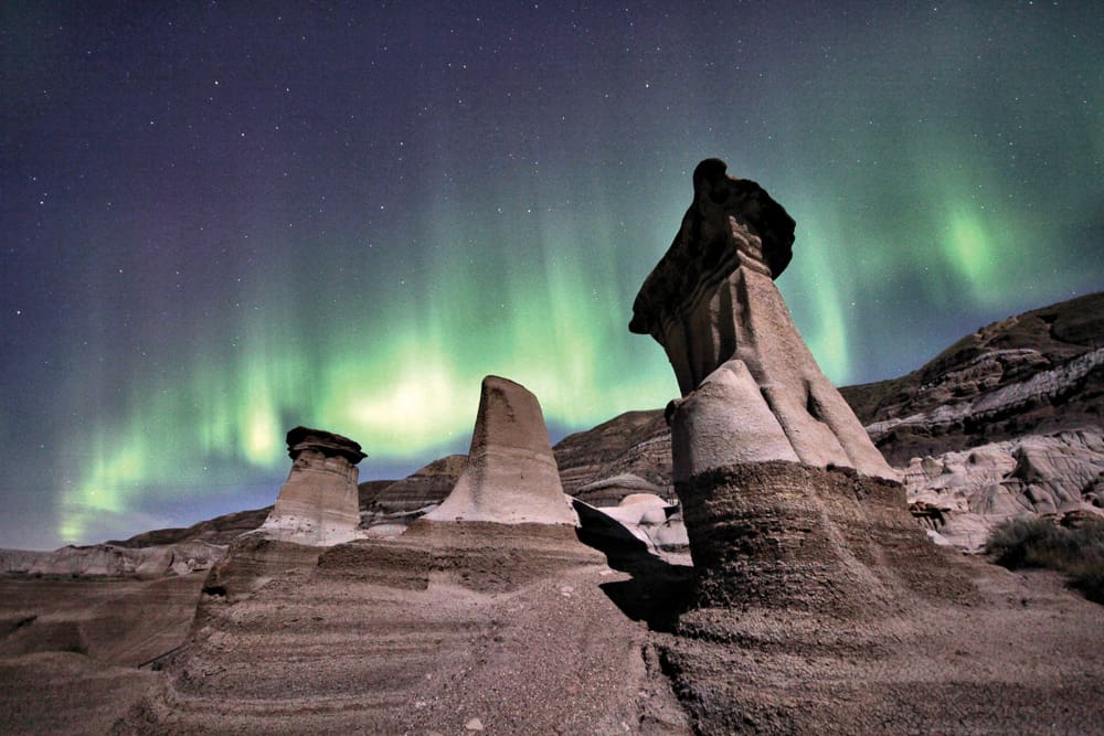 Hoodoos and Northern Lights