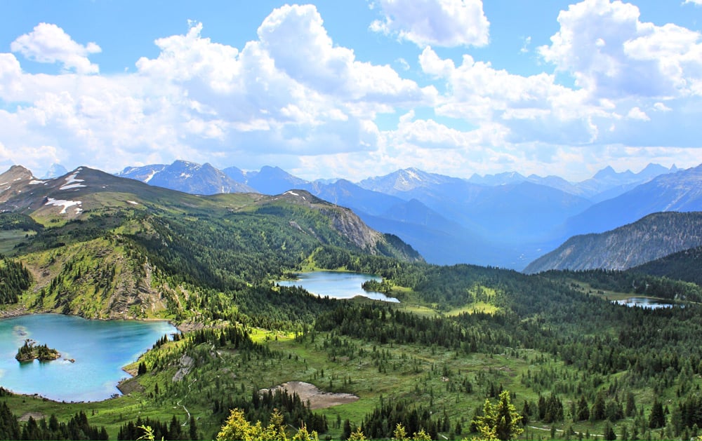 The view of Banff Sunshine Meadows