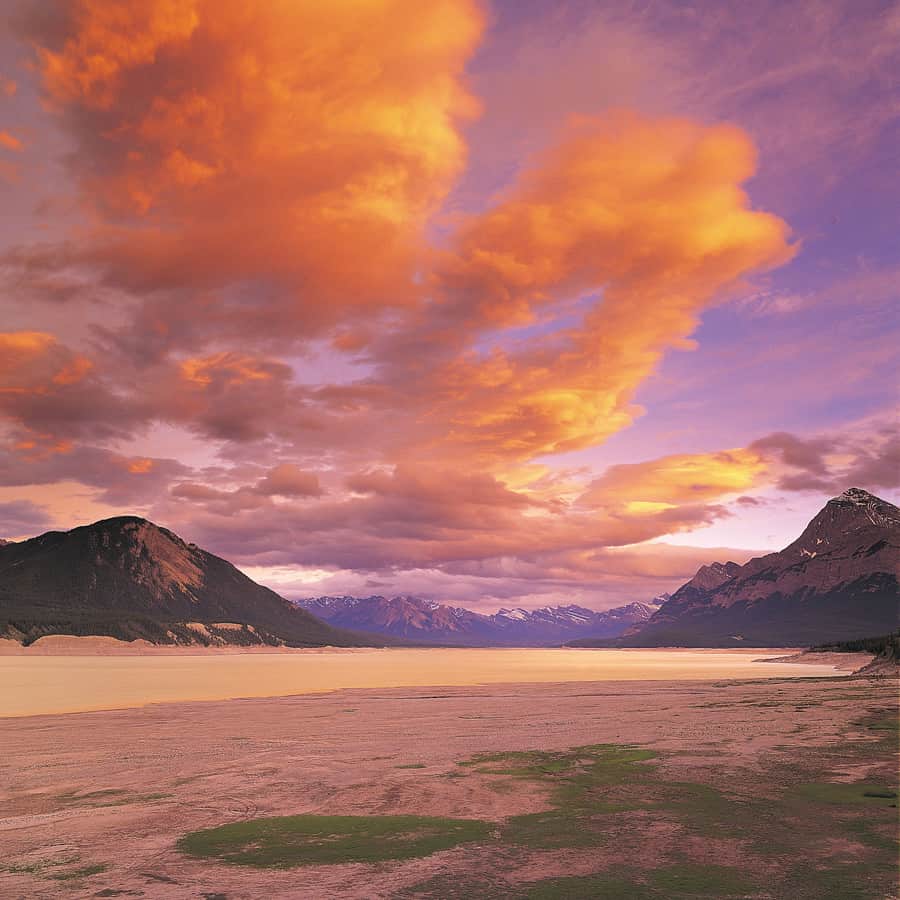 Sunset at Abraham Lake