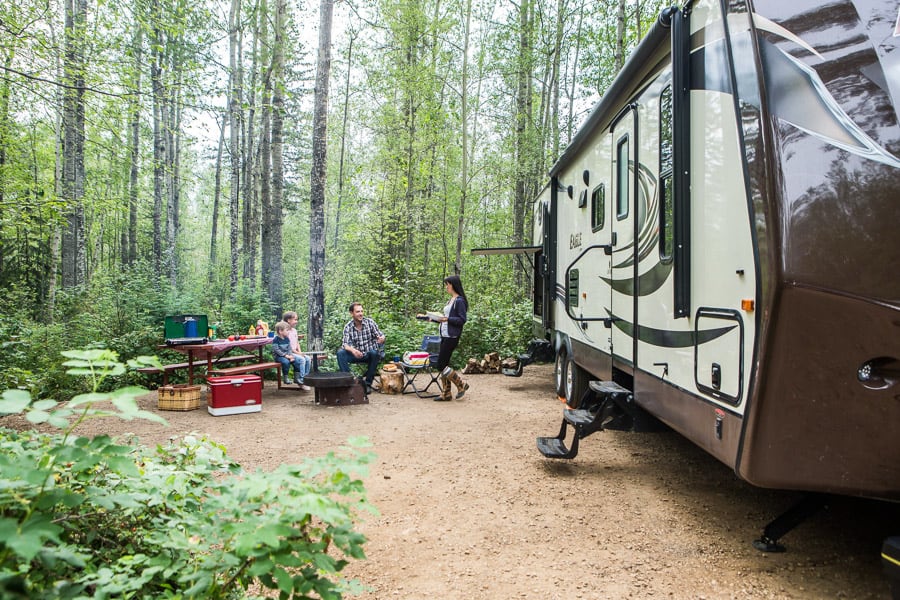 Camping in Slave Lake