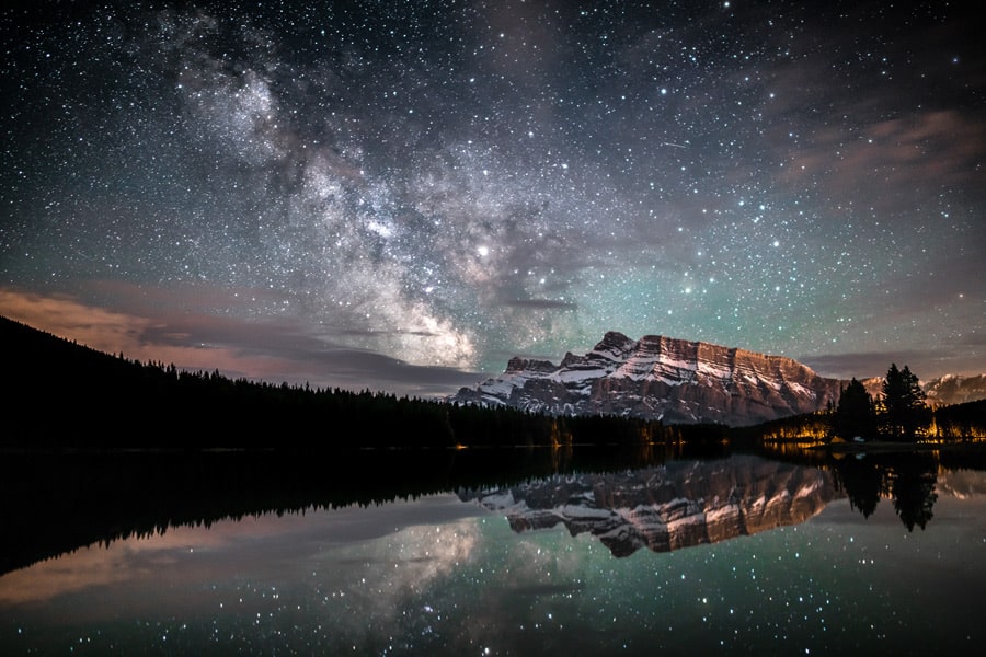 Camping at Two Jack Lake in Banff National Park