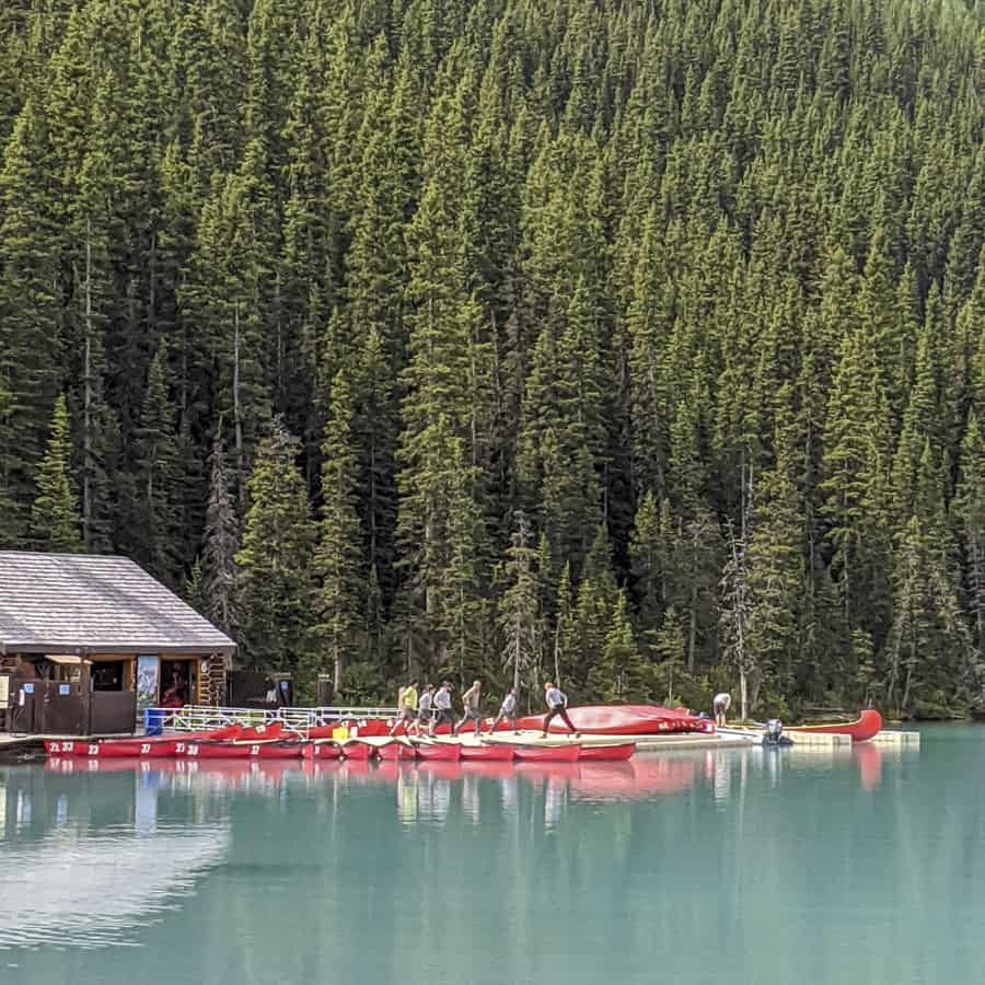 Canoes at Lake Louise