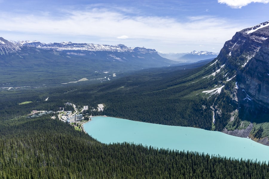 Lake Louise from Above