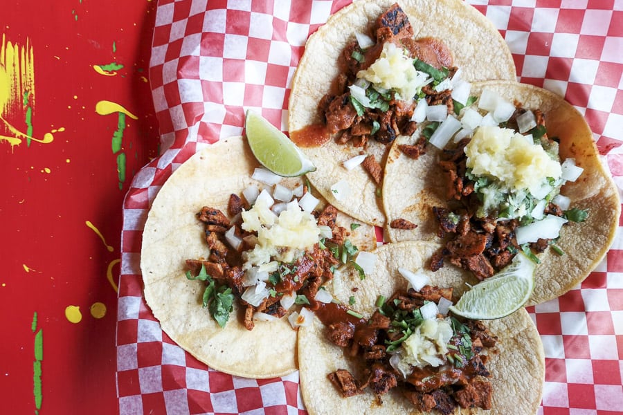 Tacos el Pastor Cafe Verde