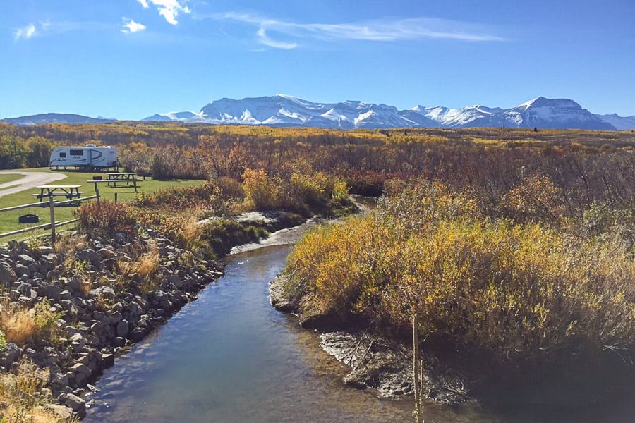 Crooked Creek Campground near Waterton