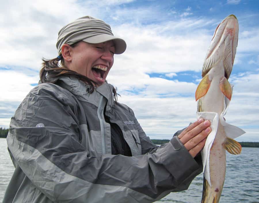 Dalene Holding a Fish