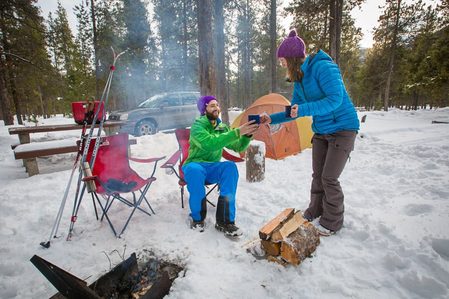 Winter camping