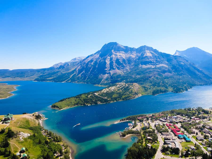 View of Waterton Lakes