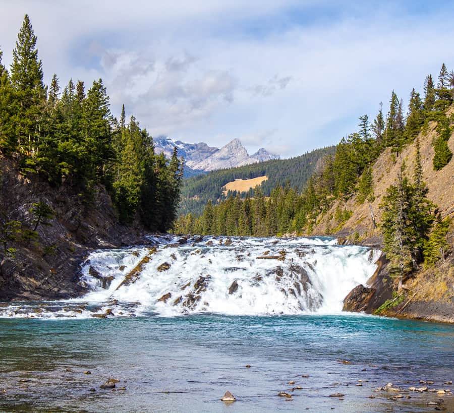 Bow Falls in Banff National Park