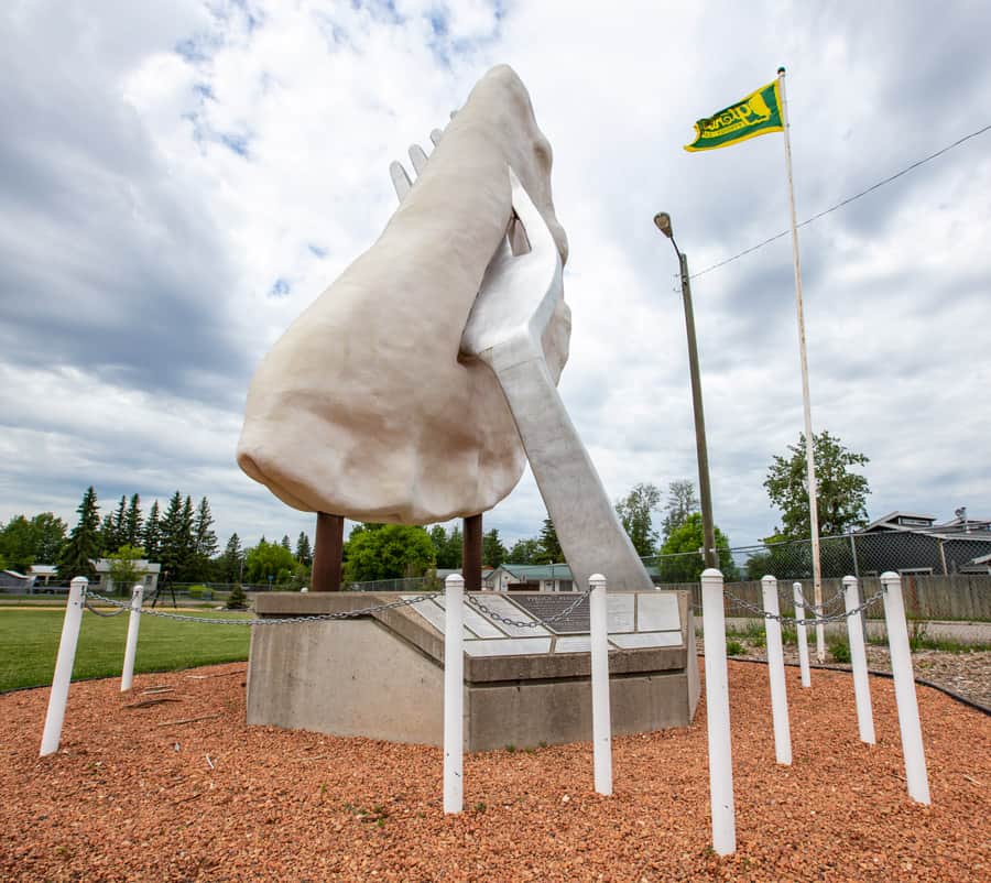 The World's largest perogy in Glendon, Alberta