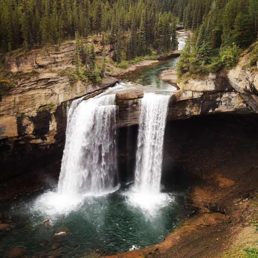 Kakwa Falls is not the easiest waterfall in Alberta to get to, but it's worth the effort if you do.