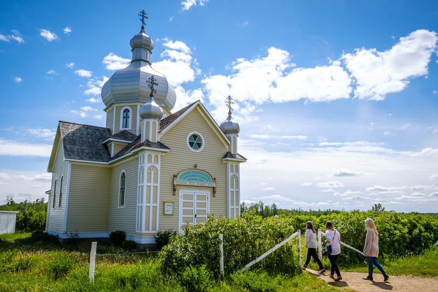 A day trip from Edmonton to see an Orthodox church at the Ukrainian Cultural Heritage Village.